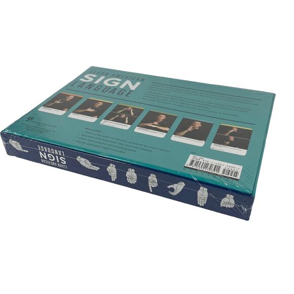 Learn American Sign Language By Arlene Rice Book Flash Cards New - Picture 2 of 14